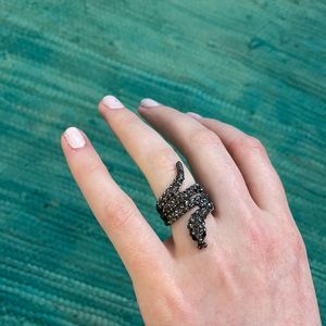 Snake ring, Plus free snake belly ring